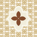 The Hearthstone mahjong mat - chestnut brown and gold medallion design