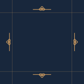 Harbor Line mahjong mat - navy blue and gold nautical rope design