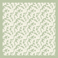 Sage Seagrass mahjong mat - sage green and off-white botanical design