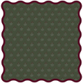 Holiday Bloom Scallop Leatherette Mahjong Mat