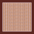 Heritage Plaid Rosewood Square Leatherette Mahjong Mat
