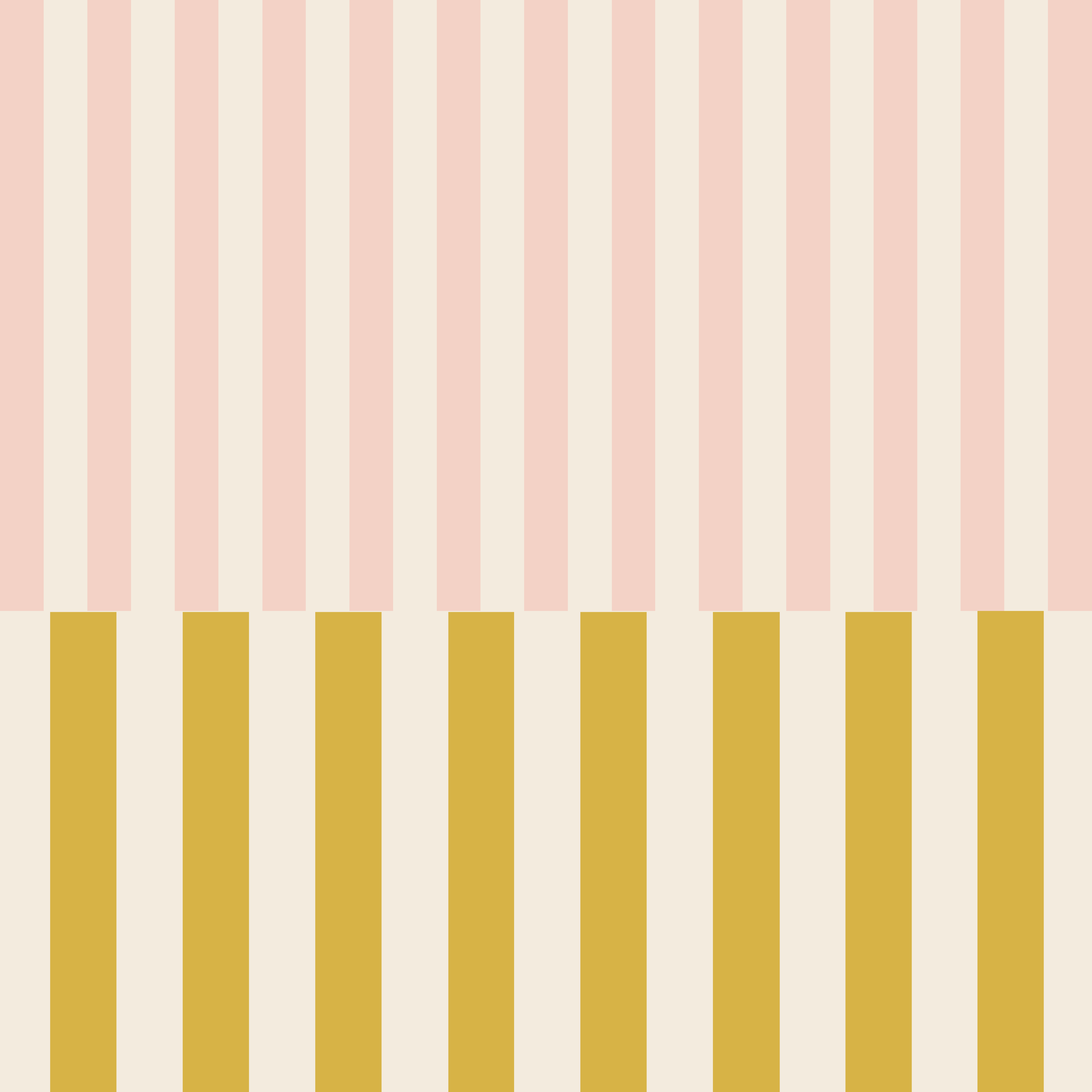 The Colony mahjong mat - blush pink and mustard gold stripe design