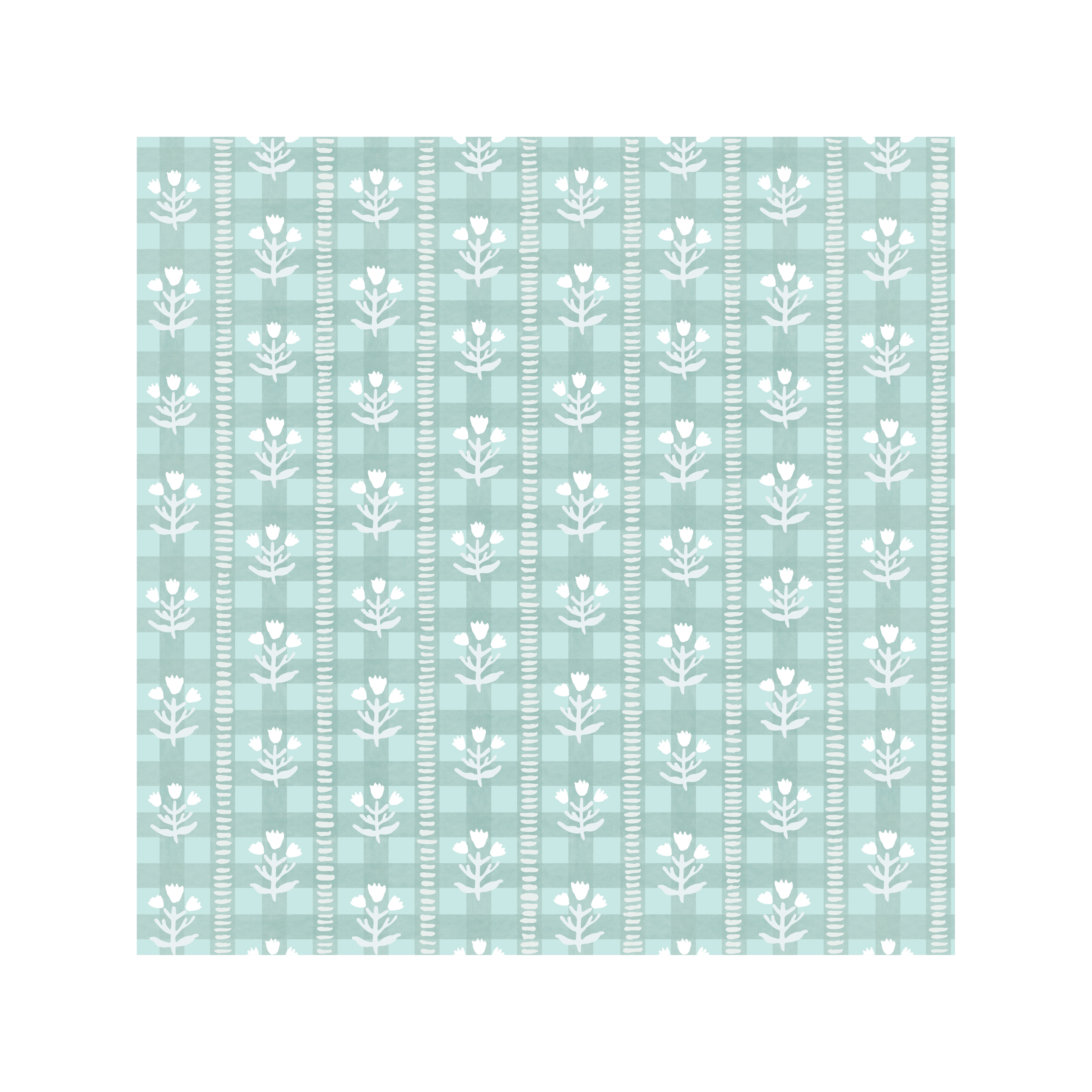 Seaglass Gingham Tablecloth
