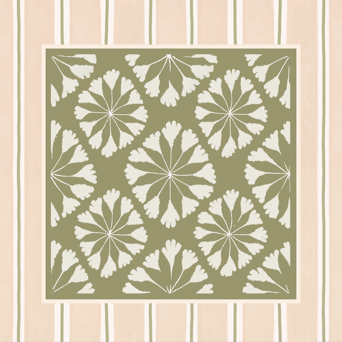 Magnolia Mahjong Mat Neoprene