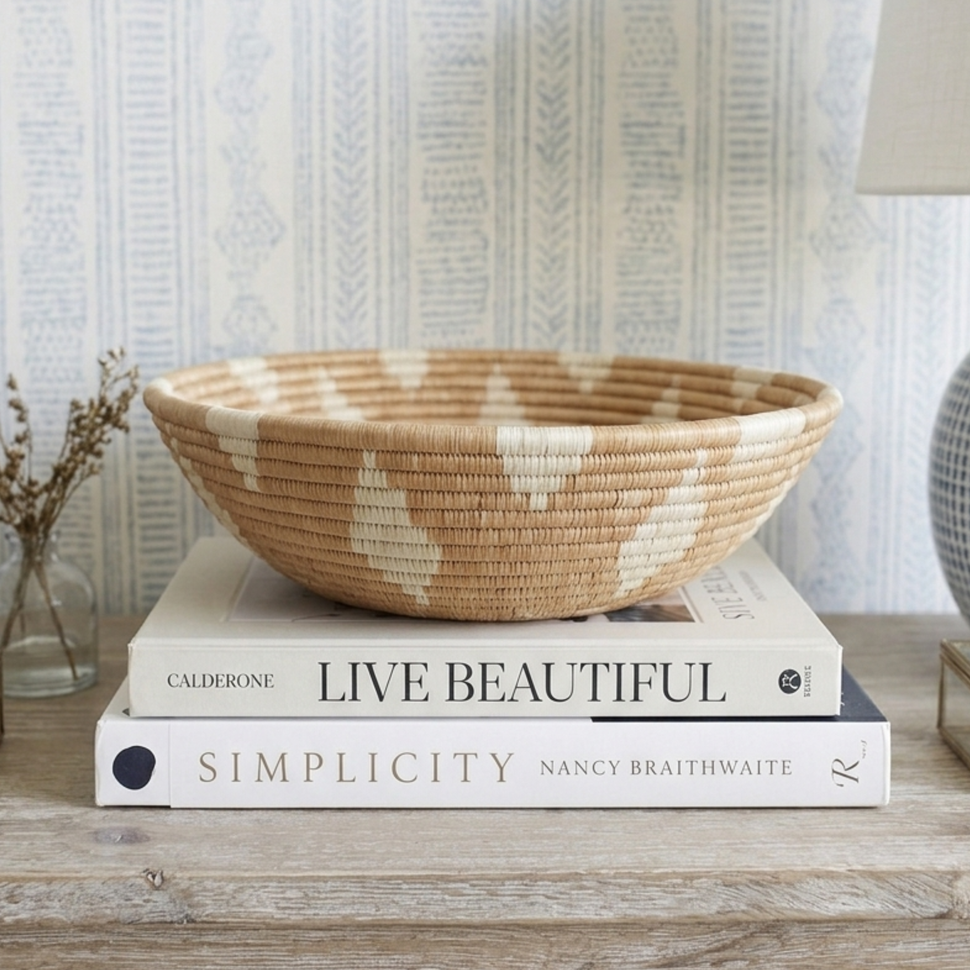 Sisal Handwoven Bowl - Tile Storage