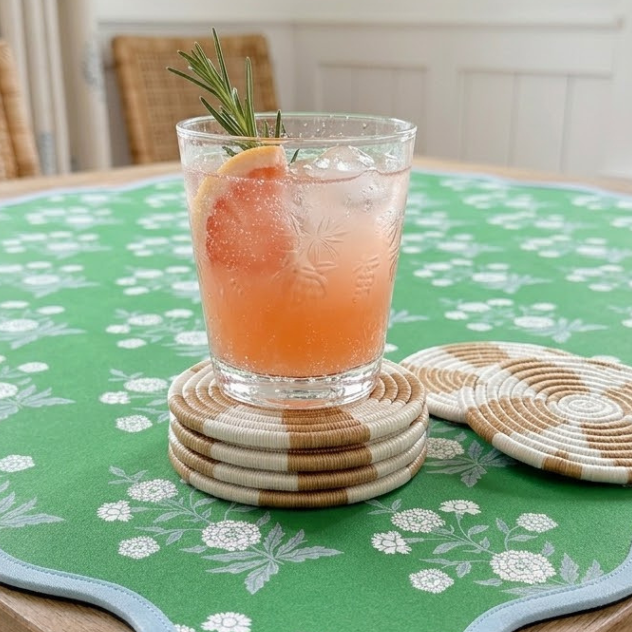 Handwoven Sisal Coasters Set