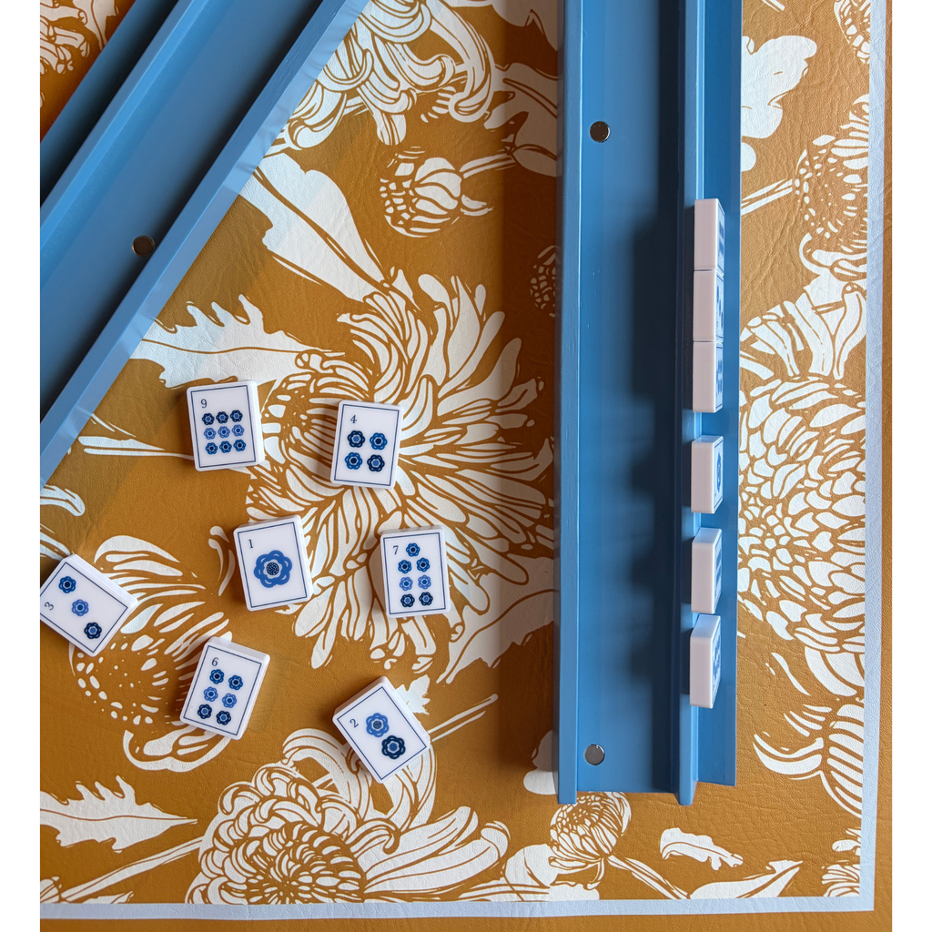 Honeyfield Mum Square Leatherette Mahjong Mat