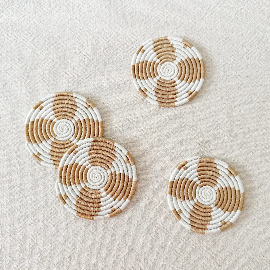 Handwoven Sisal Coasters Set