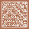 Terracotta Toile Square Leatherette Mahjong Mat